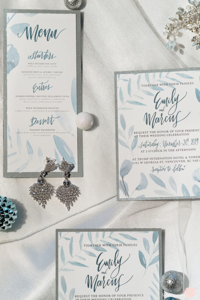 Winter Magic Wedding Paper Suite and Invitations