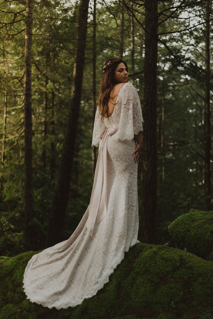 Sophisticated Gallery Kacie McColm Photography lace wedding dress back details