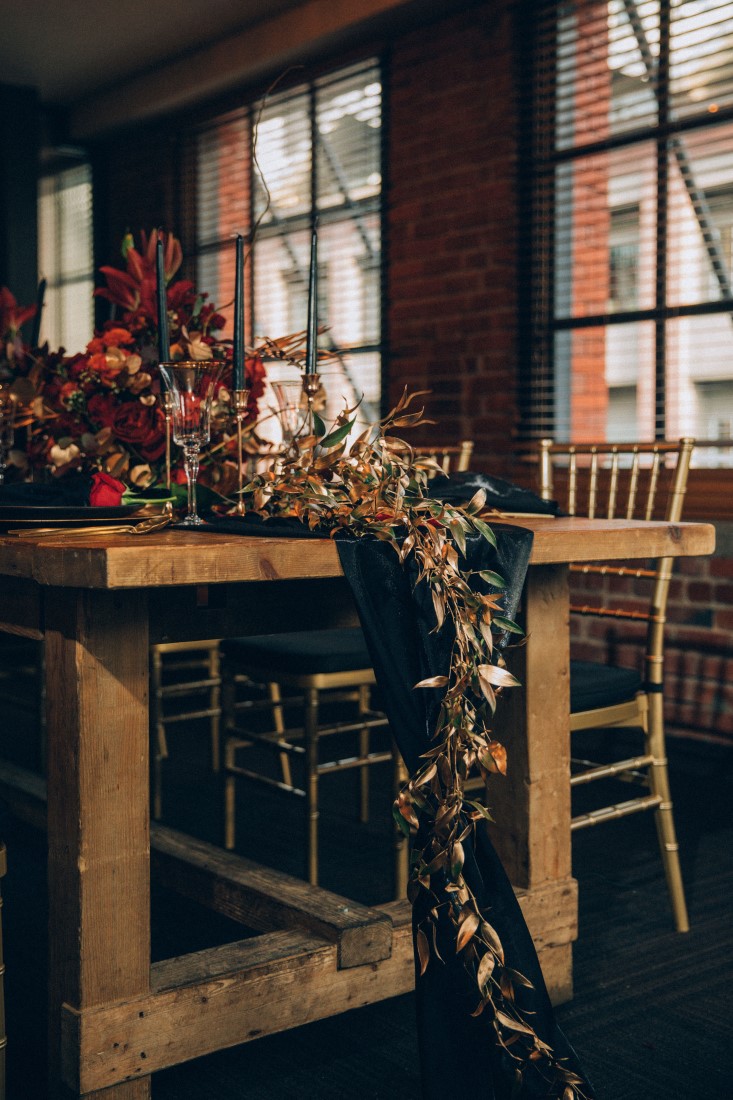 IDO Studio Chair Detail Royal Rebel Bride at Yaletown Vancouver Loft