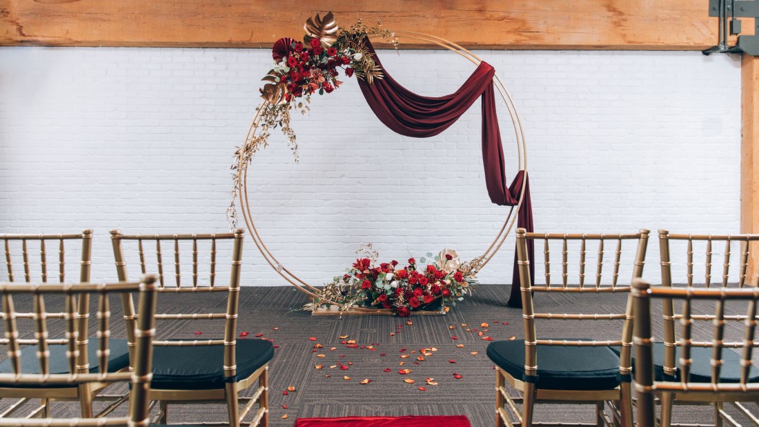 IDO Studio Circular Arch Royal Rebel Bride at Yaletown Vancouver Loft