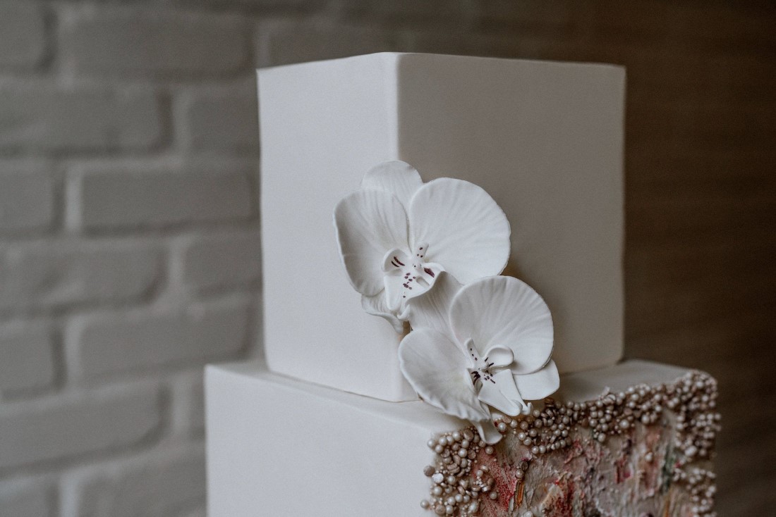 Kaoverii Silva Photographer Cake Detail Modern Vintage Wedding at The Loft