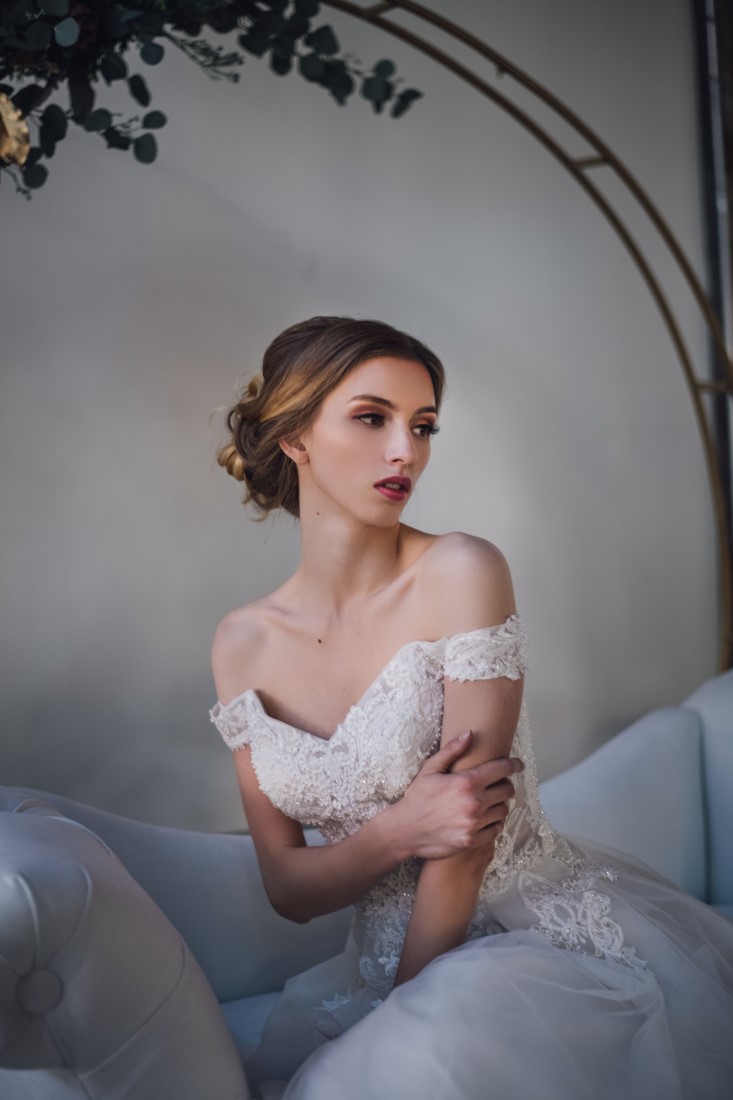 Laura Olson Photography Bridal Gown Detail Golden Hour Wedding at The Vancouver Shipyards