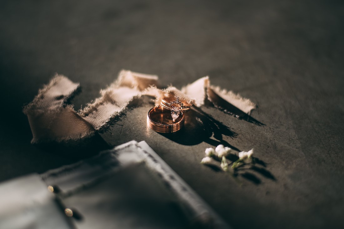 Laura Olson Photography Rings Golden Hour Wedding at The Vancouver Shipyards