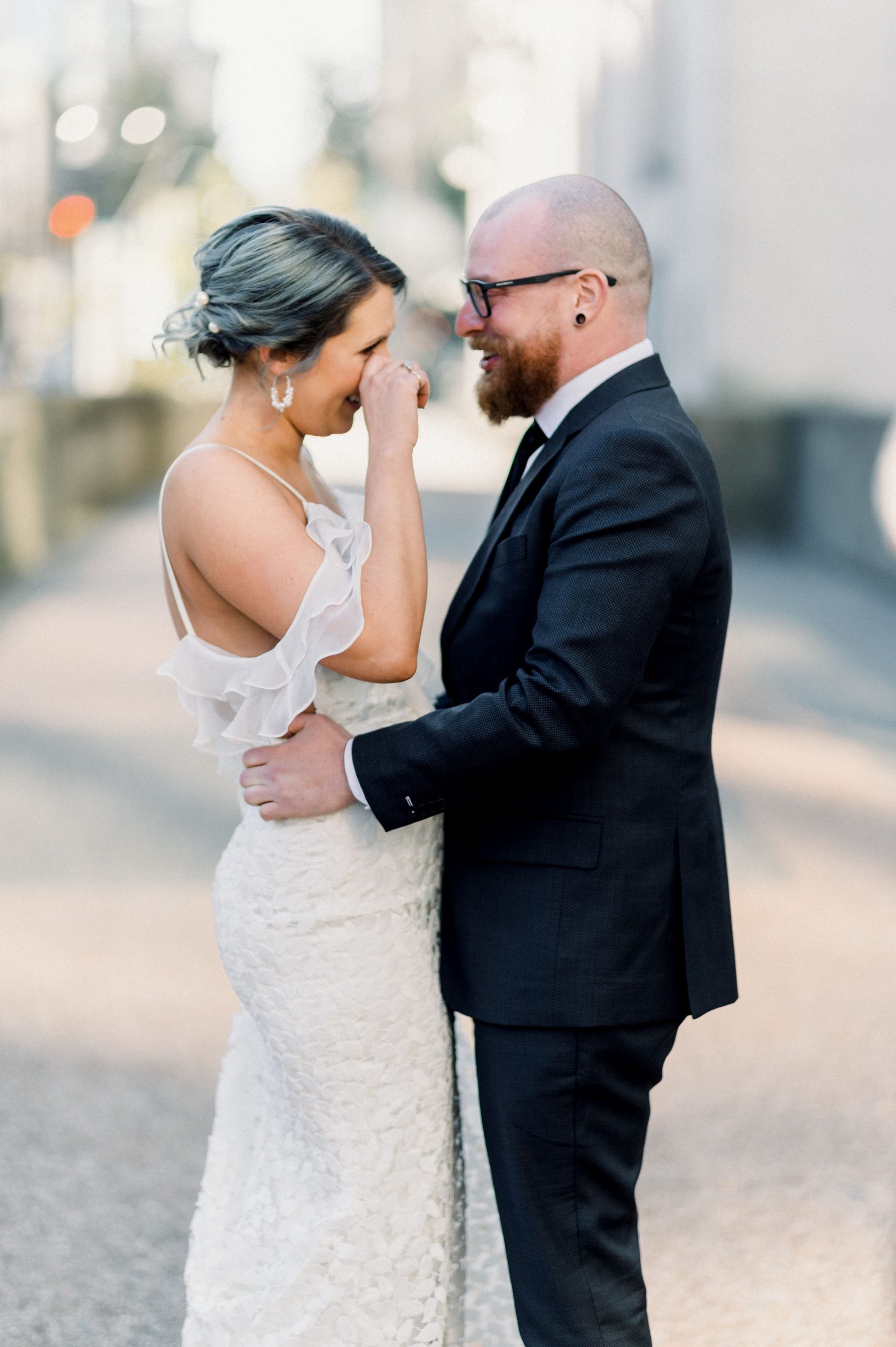 Downtown Devotion couple tear up after first look