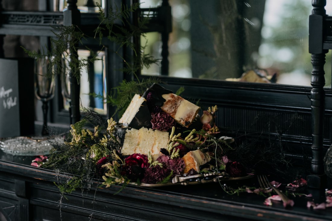 Unique Wedding Cake created on platter