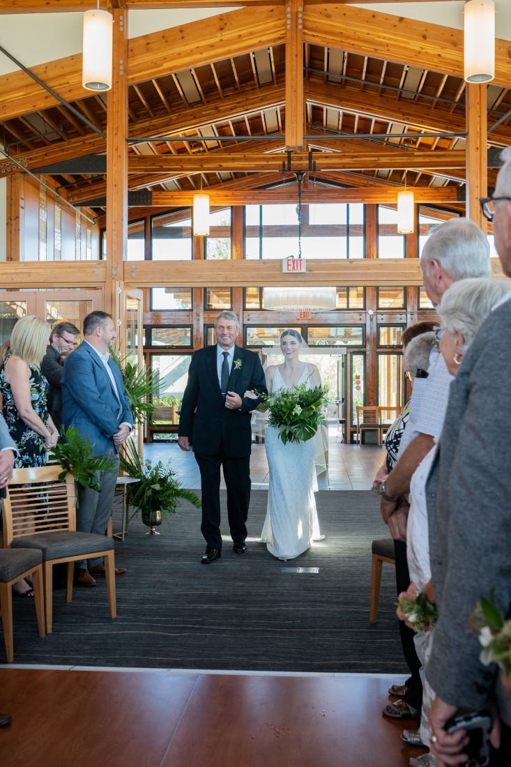 Patchwork Media Aisle Gorgeous Green Wedding for Sydney + Travis