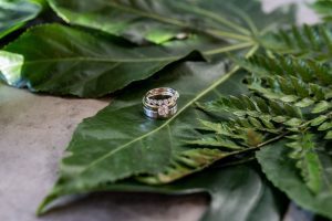 Patchwork Media Rings Gorgeous Green Wedding for Sydney + Travis