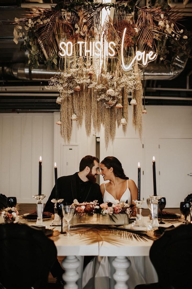 Tallya D Photography Couple Glamour & Gold at The Wallace