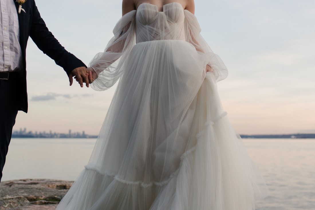 The Augusts Dress Seaside in the City Vancouver Wedding Inspiration