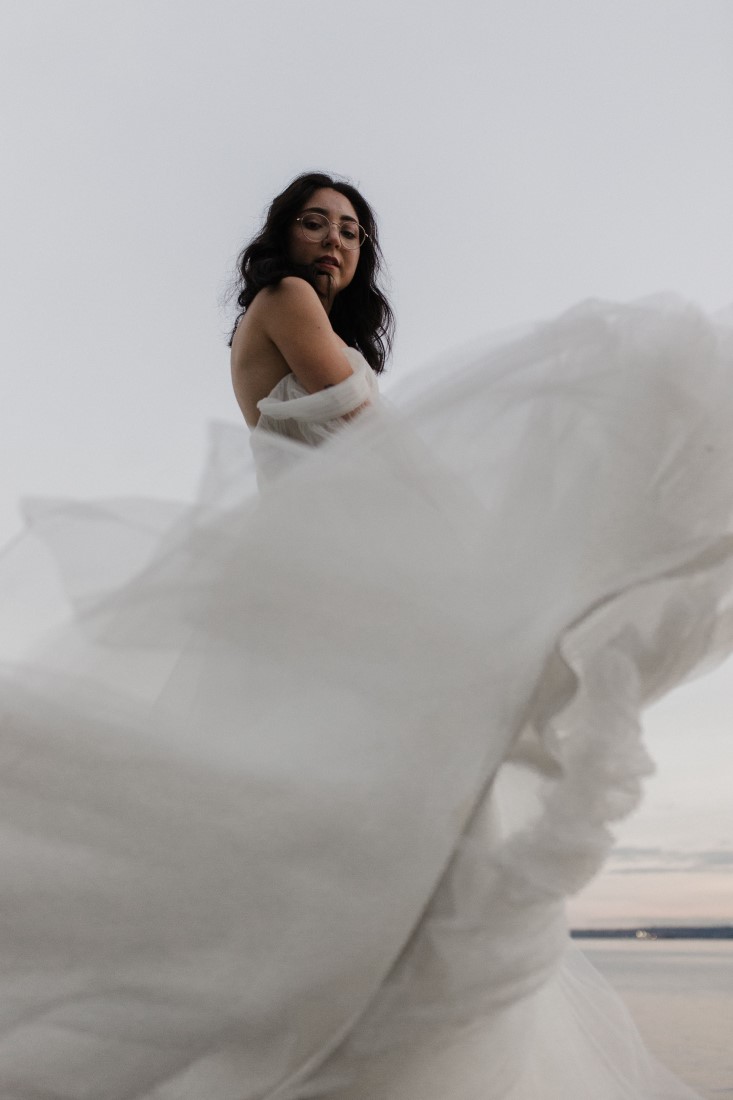 The Augusts Gown Twirl Seaside in the City Vancouver Wedding Inspiration