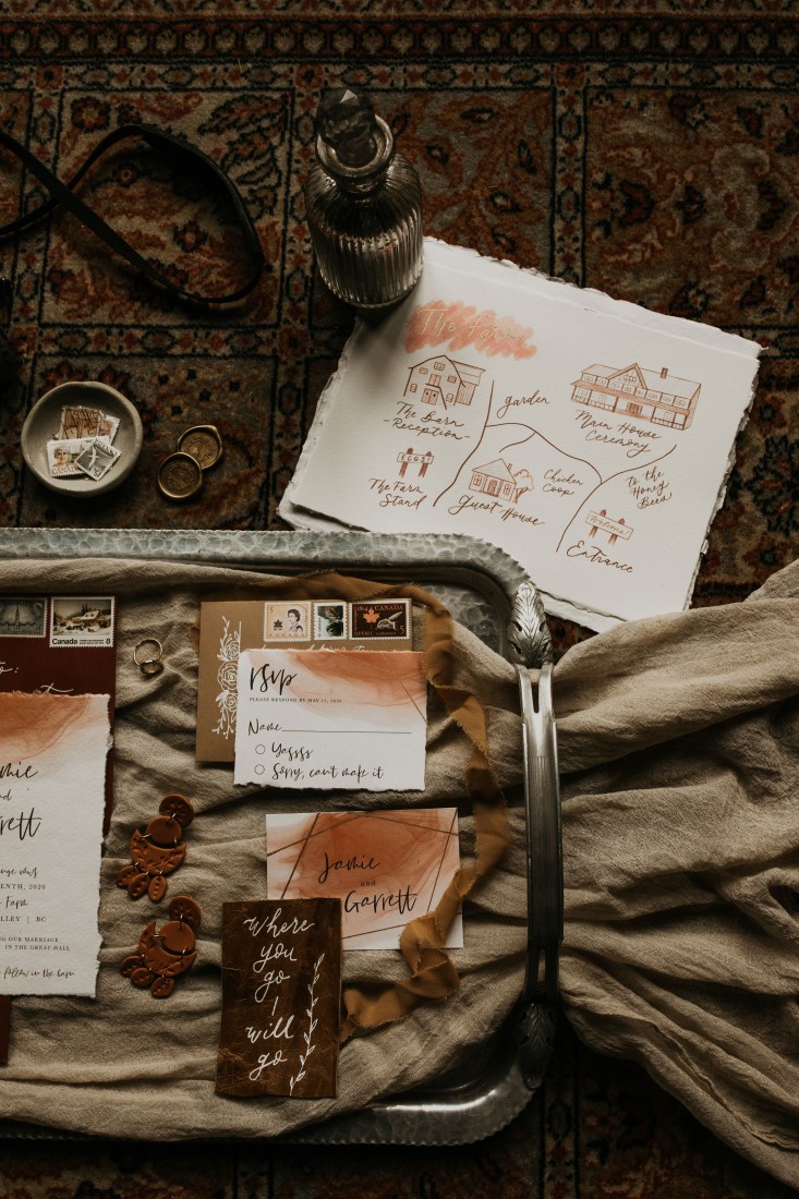 Rustic Romance Paper Suite by Petite Paperie Co. Vancouver Island