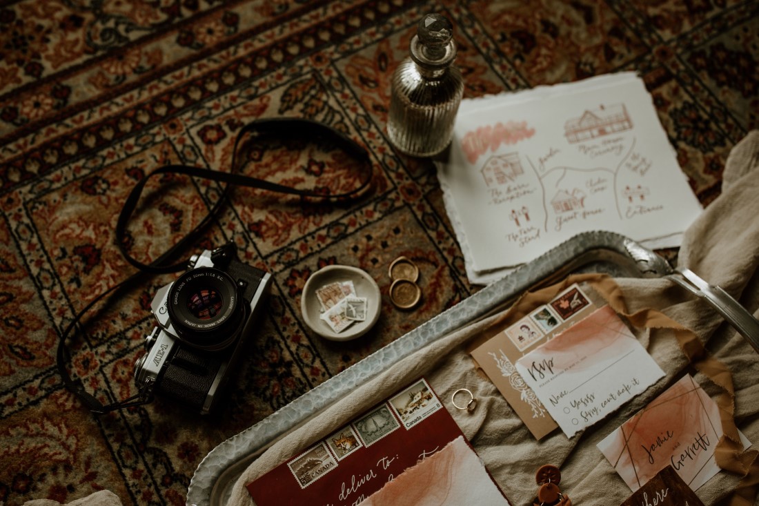 Vintage decor details by Vow and Co Vancouver Island