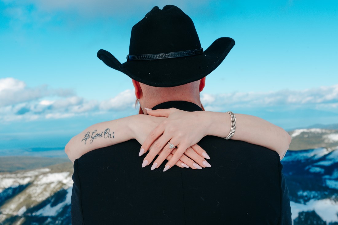 Helicopter Engagement on Vancouver Island by West Coast Weddings magazine