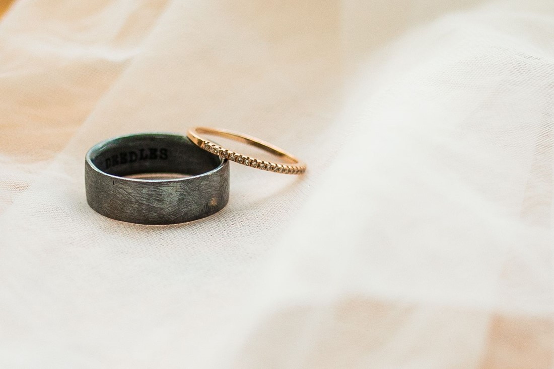 Vibrant + Virtual Wedding in Vancouver rings by Esther Moerman 