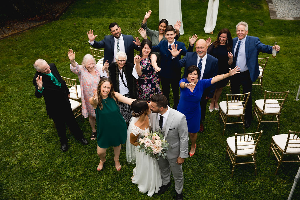 Friends and family at Vancouver wedding