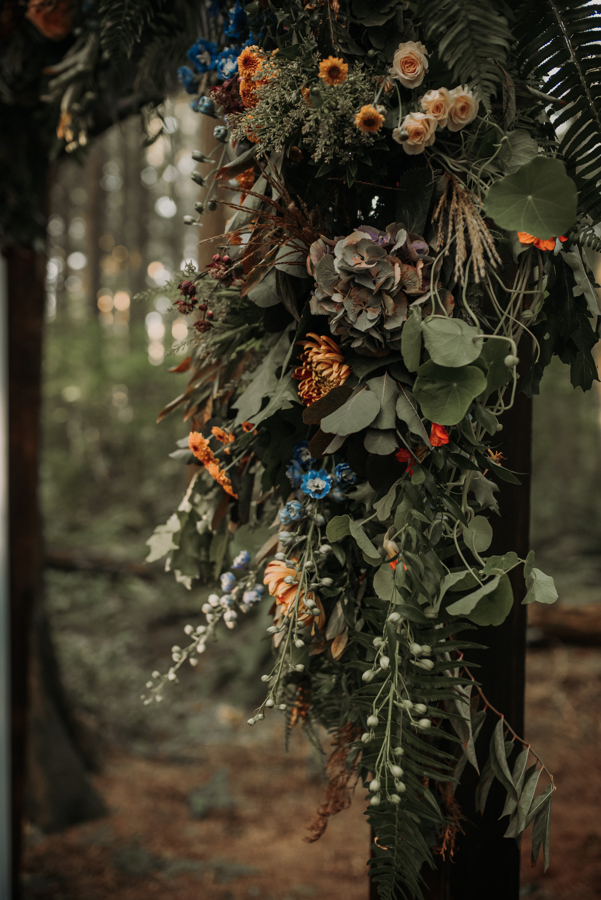 Arch Floral Design in the forest by Niche Boutique Floral