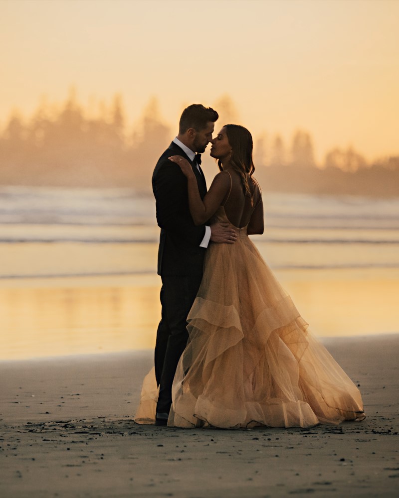 Tofino Cover for Vancouver Island 2022 Magazine of eloping couple