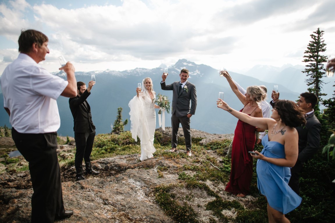 Fly Away With Me Cheers to the Happy Couple