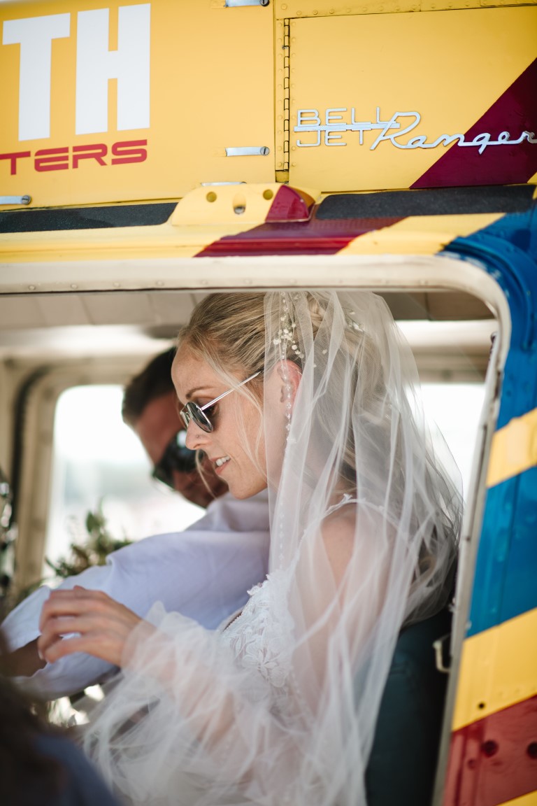 Fly Away With Me Helicopter Bride