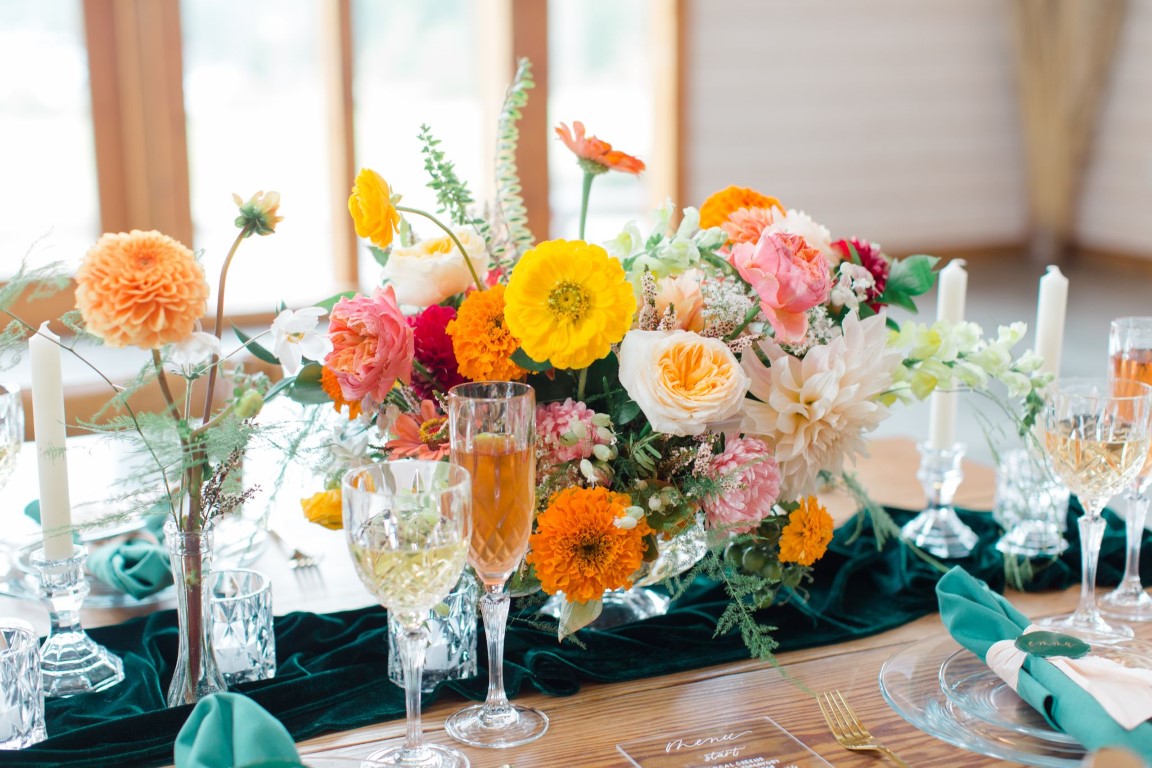 Somewhere Over The Rainbow Floral table celebration