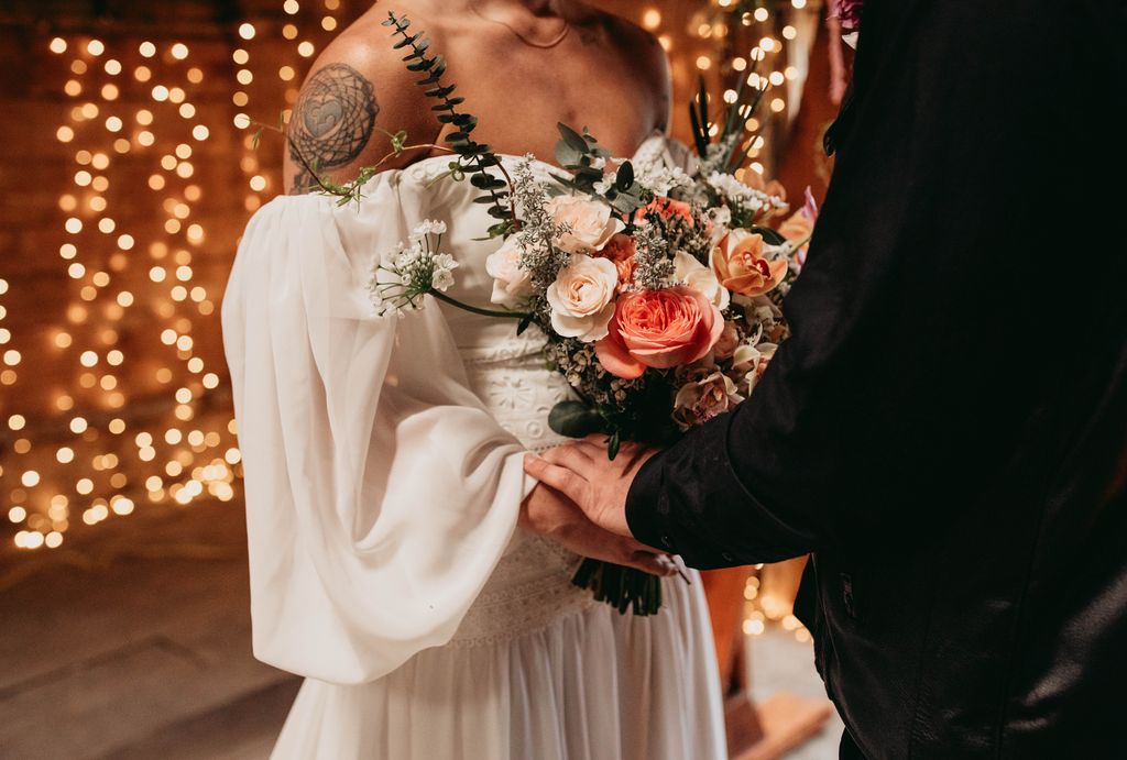 Bridal bouquet by Bezaire Florals on Vancouver Island