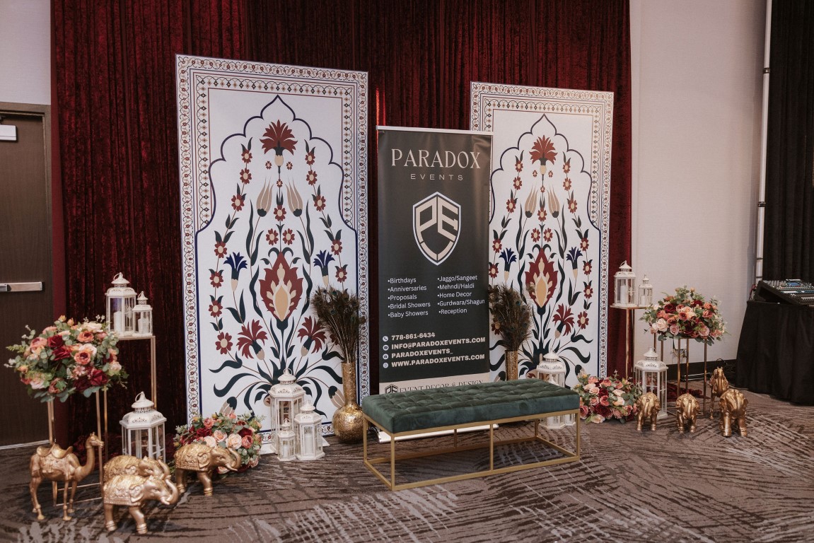 Unique colorful wedding decor by Paradox Events at West Coast Wedding Show Vancouver